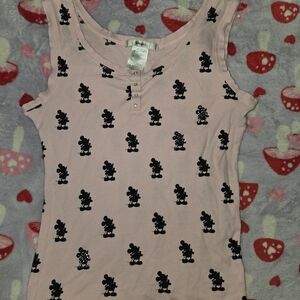 Disneyland Mickey Bling Tank Womens Size XL Mickey Mouse Silohouette